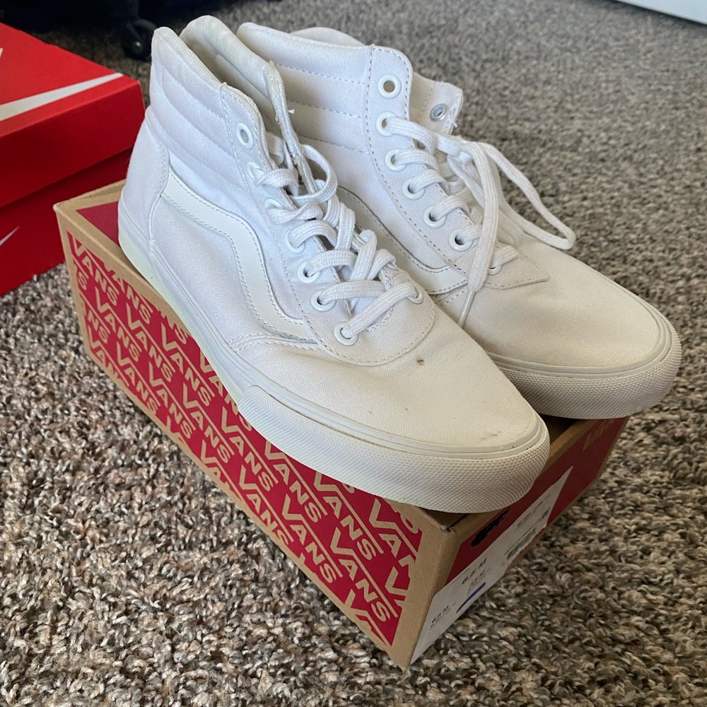 High top white vans size 6.5 women’s